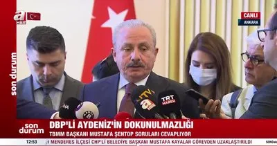 Son Dakika: TBMM Başkanı Mustafa Şentop’tan Salihe Aydeniz açıklaması | Video