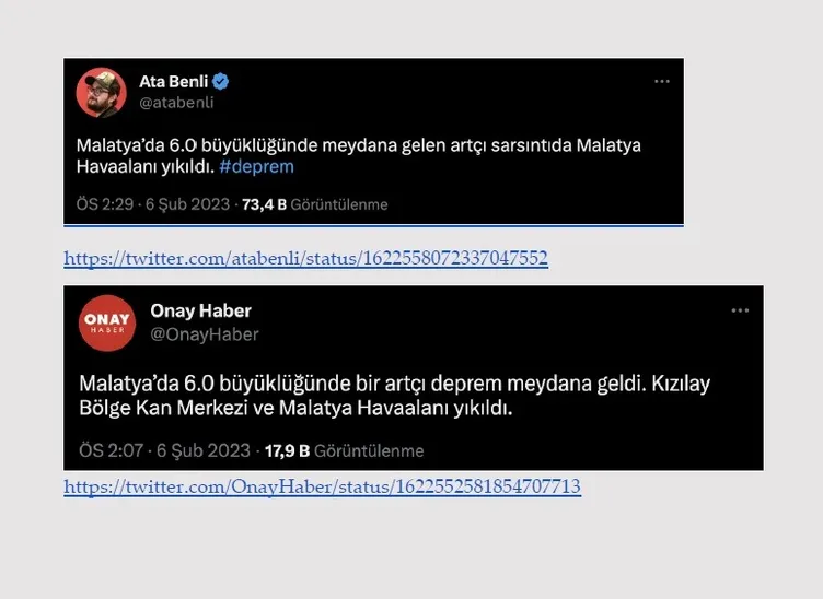 Son dakika: Deprem yalanları ve gerçekler! Kahramanmaraş, Pazarcık, Elbistan, Hatay...