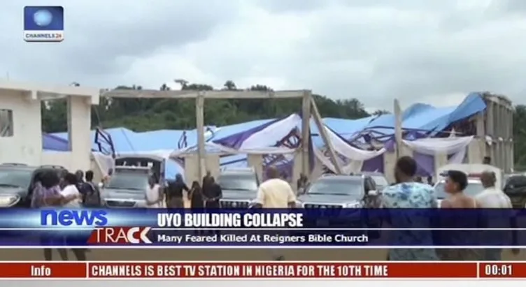 Nijerya’da kilisenin çatısı çöktü çok sayıda ölü ve yaralı var