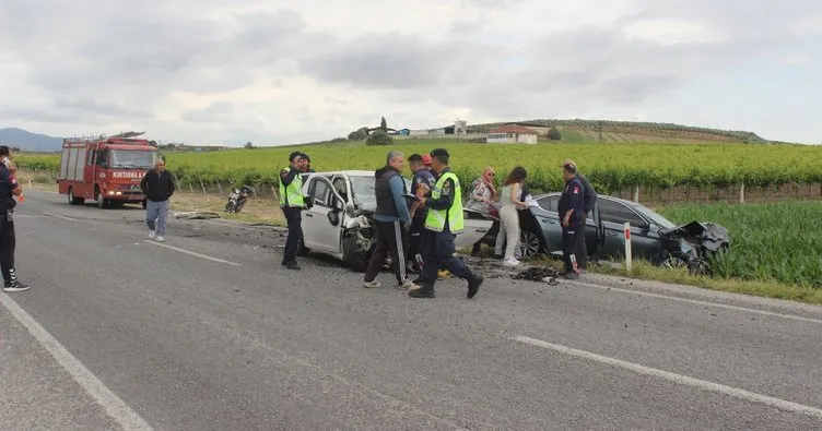 Manisa’da iki otomobil çarpıştı: TUTSO Başkanı ve 2 kişi yaralandı