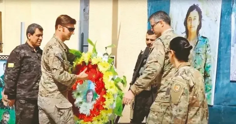Sözde müttefikten yeni skandal! ABD askerleri PKK/YPG’li teröristlerin sözde anma töreninde