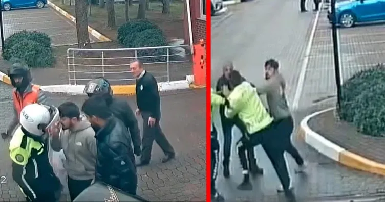 İstanbul’da korkutan anlar: Denetimden kaçtı! Yakalanınca polisin burnunu kırdı! O anlar kamerada!
