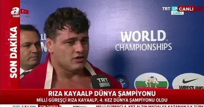 Rıza Kayaalp 4 kez üst üste Dünya Şampiyonu olan ilk Türk güreşçi oldu!