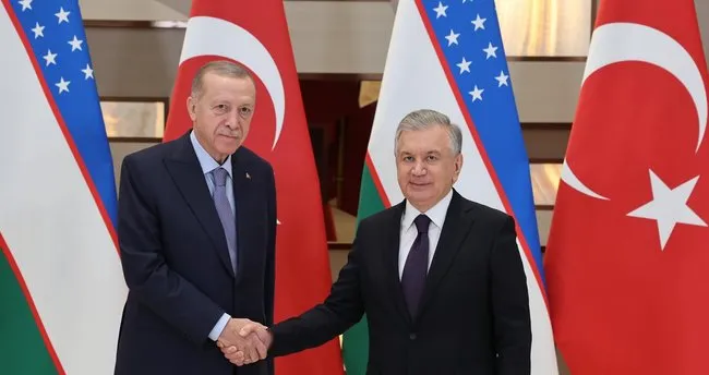 Başkan Erdoğan, Özbekistan Cumhurbaşkanı Mirziyoyev ile görüştü Başkan Erdoğan, Özbekistan Cumhurbaşkanı Mirziyoyev ile görüştü