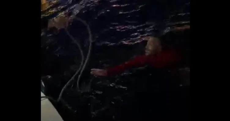 Karaköy’de denize düşmüştü! O vatandaşı tekne kaptanı kurtardı