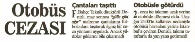 Fenerbahçe’de 18 yıl sonra aynı ceza! Mustafa Denizli...