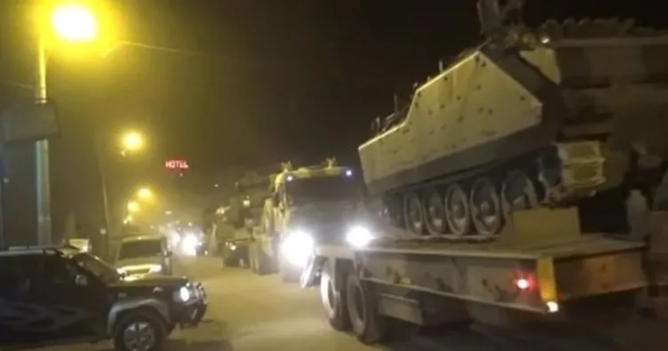 Sınıra tank sevkıyatı yapıldı