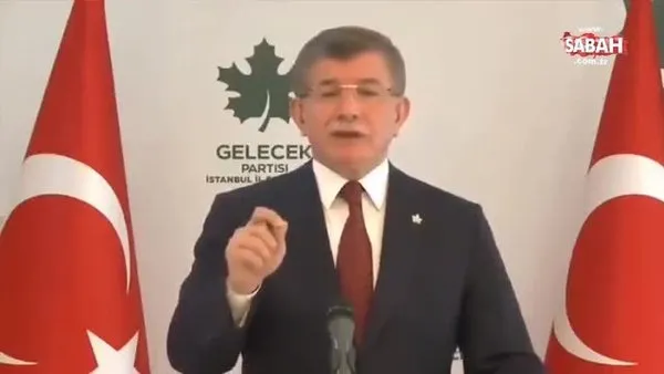 Gelecek Partisi Genel Başkanı Ahmet Davutoğlu yalana ortak olmaya çalışırken komik duruma düştü! | Video