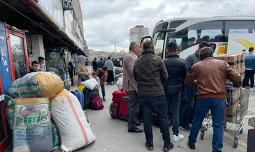 Otogarda bayram dönüşü yoğunluğu