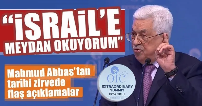 Mahmud Abbas İstanbul’daki zirvede önemli açıklamalarda bulundu!