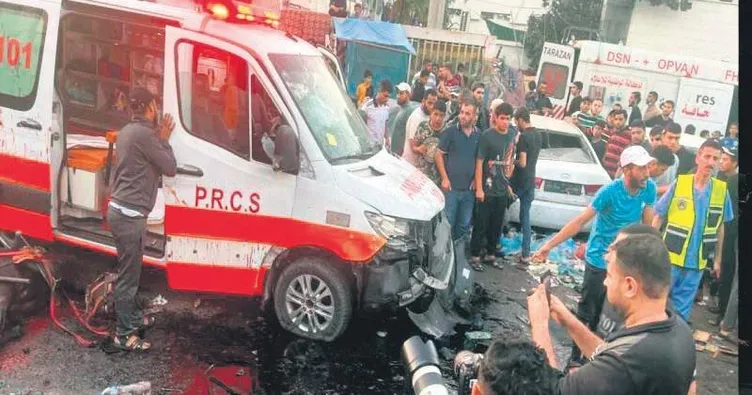 Ambulans konvoyunu vurdular!