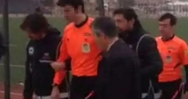 Hakem maç sırasında gözaltına alındı