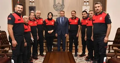 Şanlıurfa Valisi Hasan Şıldak’a, itfaiye haftası ziyareti #sanliurfa