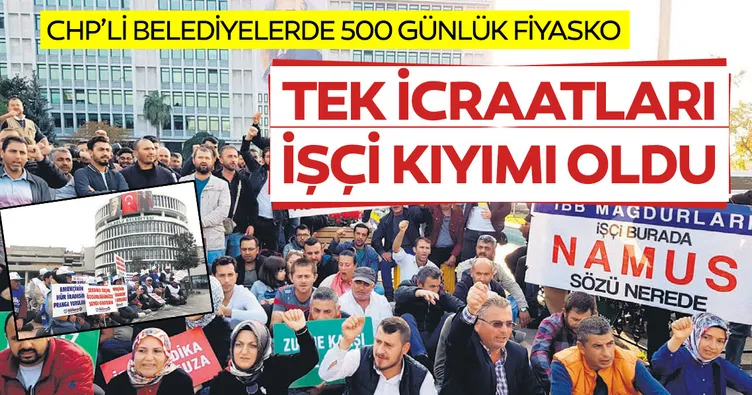 Tek icraatları işçi kıyımı oldu