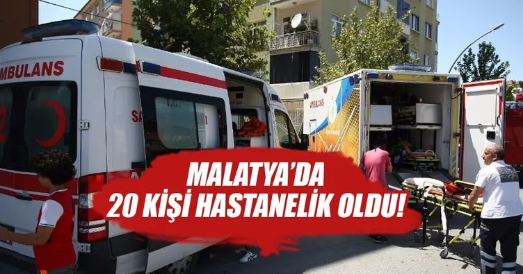Malatya’da yangın: 20 kişi hastanelik oldu