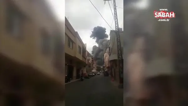 Son dakika: Lübnan’da yeni patlama! İşte ilk görüntüler | Video