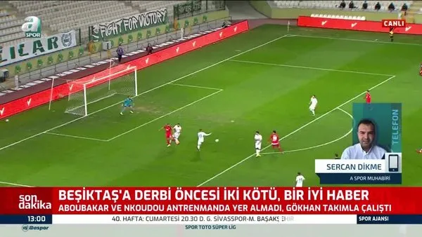 Beşiktaş'ta Aboubakar G.Saray derbisinde oynayacak mı?
