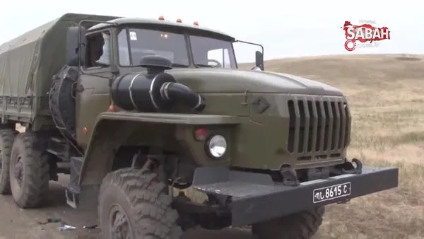 Azerbaycan ordusu Ermenistan’a ait askeri teçhizatları ele geçirdi | Video