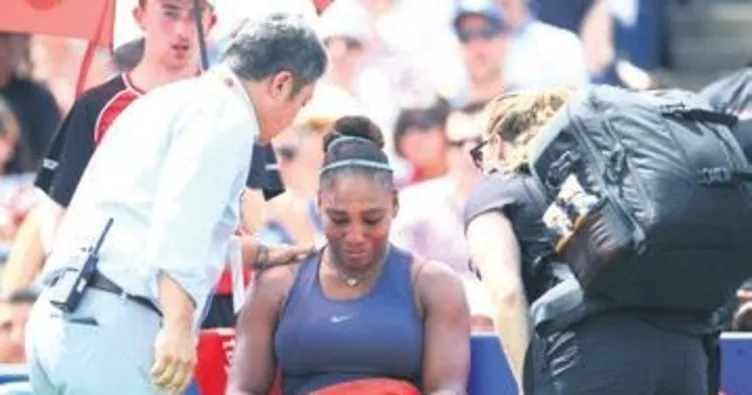 Serena finali yarıda bıraktı gözyaşlarına engel olamadı