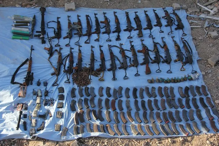 Nusaybin’de PKK’lı teröristler teslim olmadan silahları gömmüşler