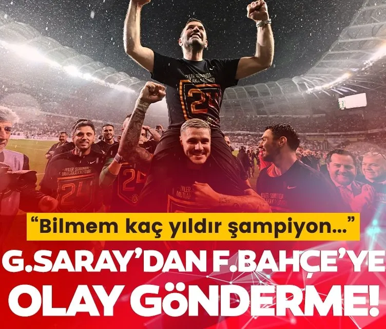 Galatasaray’dan Fenerbahçe’ye olay gönderme!