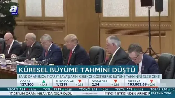 Küresel büyüme tahmini düştü