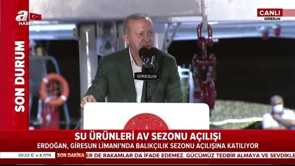 Son dakika! Başkan Erdoğan: Akdeniz'den de Karadeniz gibi müjde bekliyoruz | Video