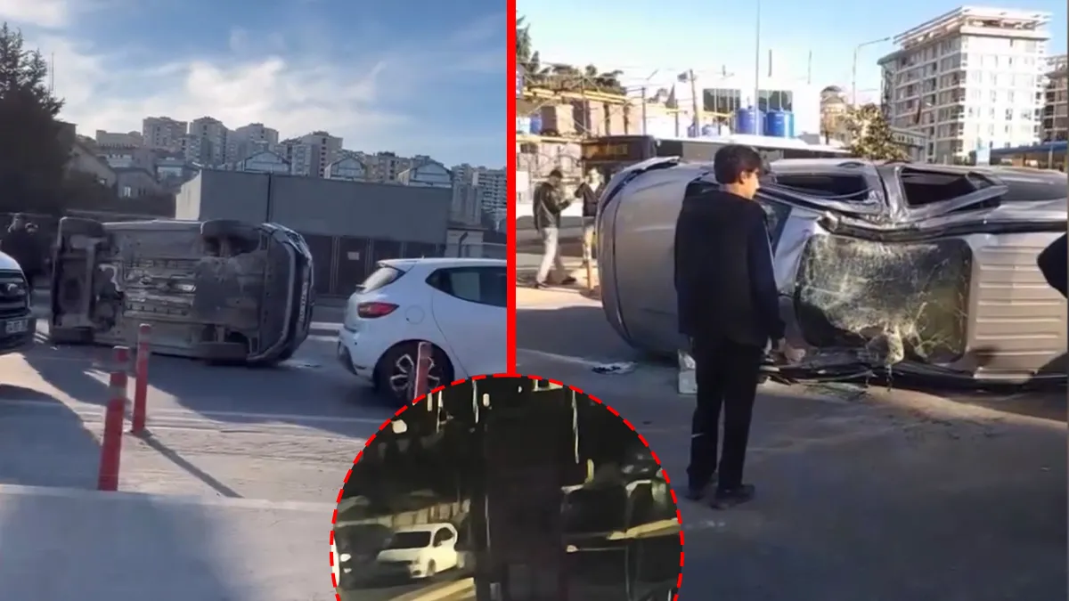 Kağıthane’de korkunç kaza! Hafif ticari araç trafik levhasına çarpıp taklalar attı: O anlar kameraya yansıdı! Kağıthane’de korkunç kaza! Hafif ticari araç trafik levhasına çarpıp taklalar attı: O anlar kameraya yansıdı!