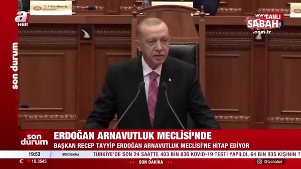 Başkan Erdoğan’dan Arnavutluk Meclisi’nde FETÖ uyarısı | Video