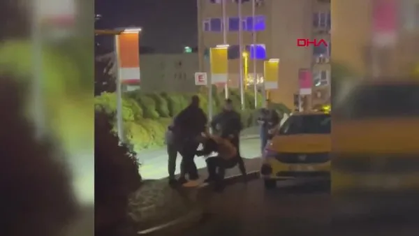 İstanbul'da taksiciden kadına şiddet dehşeti kamerada!
