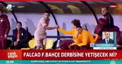 Falcao ve Saracchi, Galatasaray - Fenerbahçe derbisinde oynayacak mı? Canlı yayında açıkladı