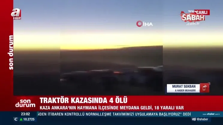 SON DAKİKA HABERİ: Ankara'da piknik dönüşü traktör faciası: 4 ölü, 18 yaralı | Video