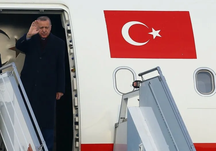 Başkan Erdoğan Katar'a indi! İşte Erdoğan'a yapılan karşılamadan görüntüler