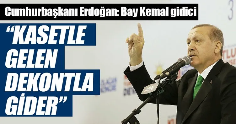 Kasetle gelen dekontla gider