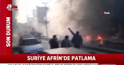 Son dakika! Afrin’de bombalı saldırı... Olay yerinden ilk görüntüler | Video