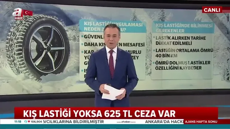 Kış lastiği takmayanlara ceza