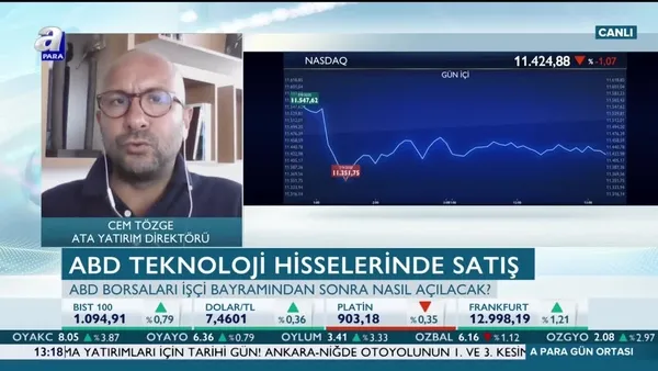 Cem Tözge: Ana belirleyici unsur teknoloji hisseleri