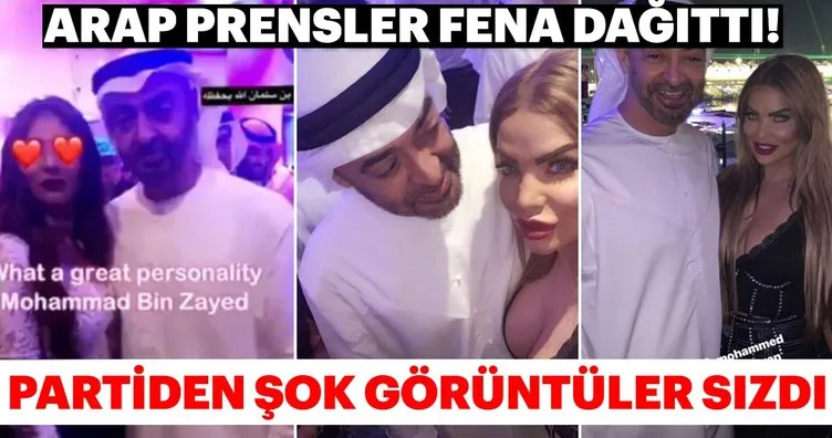 Arap Prensler partide dağıttı! Partideki o fotoğraflar...