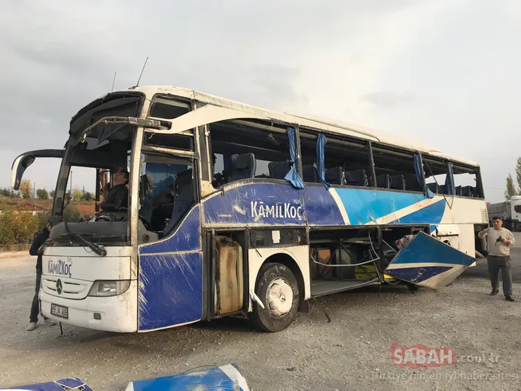 Kahramanmaraş'ta yolcu otobüsü devrildi