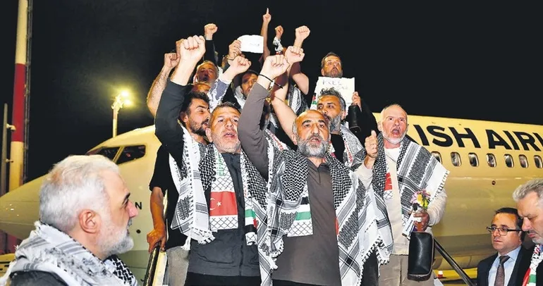 59 Sumud aktivisti İstanbul’a getirildi