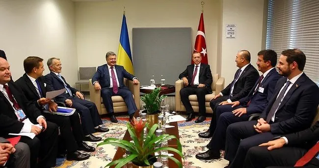Erdoğan Ukrayna Cumhurbaşkanı Poroşenko ile görüştü!