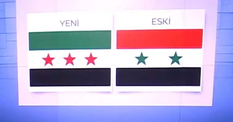 Suriye’nin bayrağı değişti