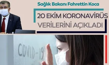 SON DAKİKA HABER: Bakan Fahrettin Koca 20 Ekim koronavirüs hasta ve vefat sayılarını açıkladı! İşte Türkiye’de koronavirüs son durum tablosu!