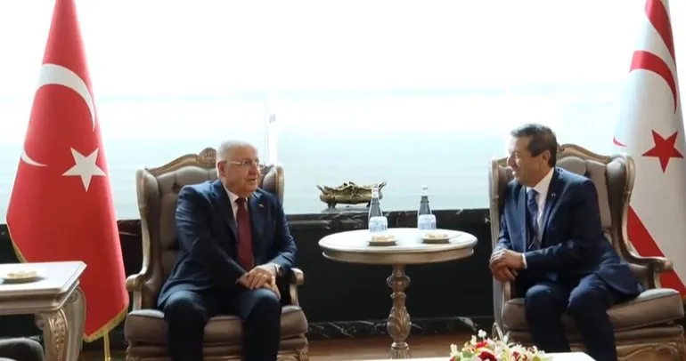 Bakan Güler’den KKTC Dışişleri Bakanı Ertuğruloğlu ile görüşme