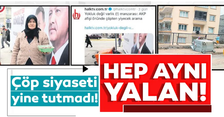 CHP’nin de sık sık kullandığı ‘Çöp’ siyaseti yine tutmadı