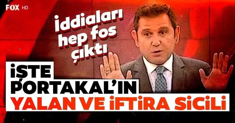 FOX TV Ana Haber sunucusu Fatih Portakal’ın yalanları!