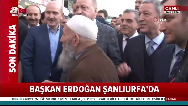Başkan Erdoğan Şanlıurfa'da! Vatandaşlarla sohbet etti
