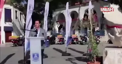 Bodrum Belediyesi’nin heykel açılış töreni! 2 yıldır bunun için uğraşıyoruz | Video
