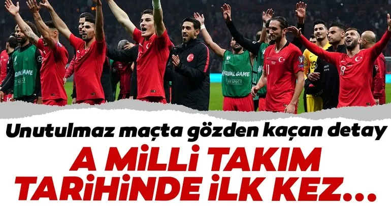 Türkiye - İzlanda maçında gözden kaçan detay! A Milli Takım tarihinde ilk kez...