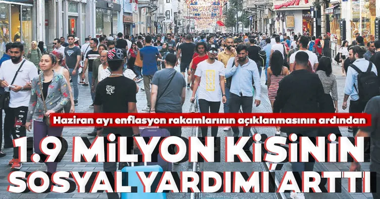 1.9 milyon kişinin sosyal yardımı arttı